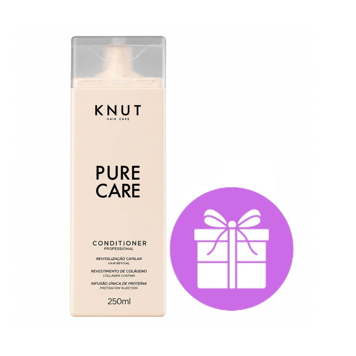 KIT KNUT COND PURE CARE 250ML + ACESSORIOS SORTIDOS