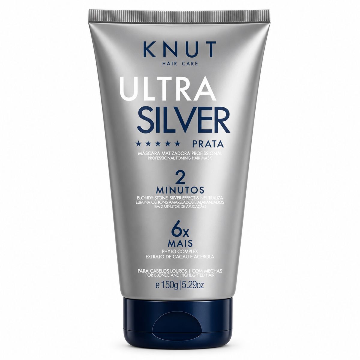 KIT KNUT MÁSC ULTRA SILVER PLATINUM 150G + ACESSORIO SORTIDO