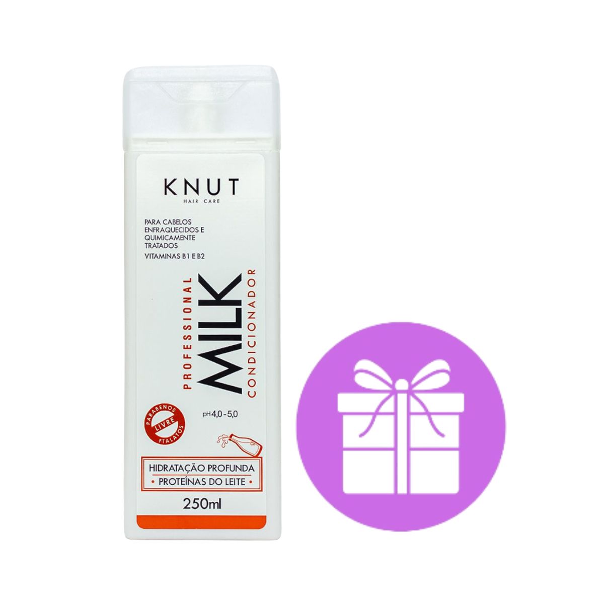 KIT KNUT COND MILK 250ML + ACESSORIO SORTIDO