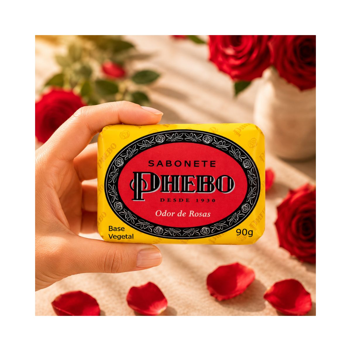 SABONETE EM BARRA ODOR DE ROSAS PHEBO 90GR