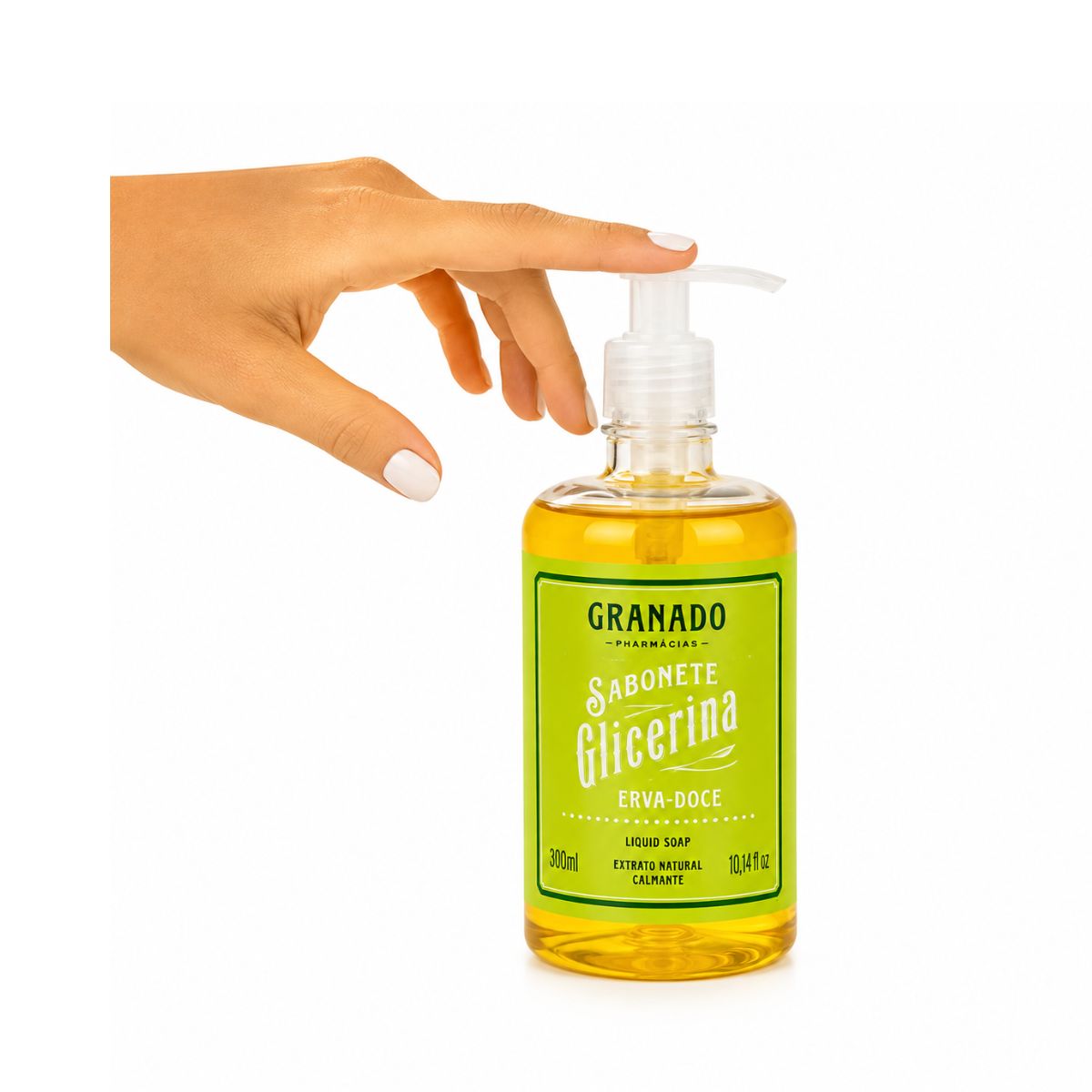 SABONETE LÍQUIDO GLICERINA ERVA DOCE GRANADO 300ML