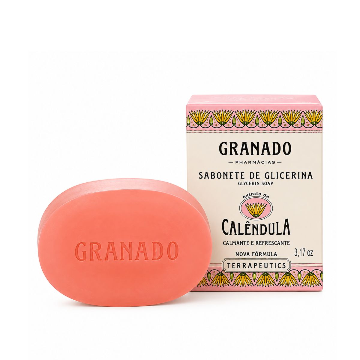 SABONETE EM BARRA TERRAPEUTICS GLICERINA CALÊNDULA GRANADO 90GR