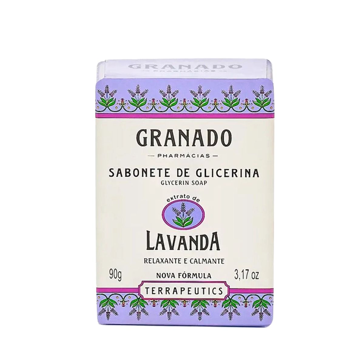 SABONETE EM BARRA TERRAPEUTICS GLICERINA LAVANDA GRANADO 90G