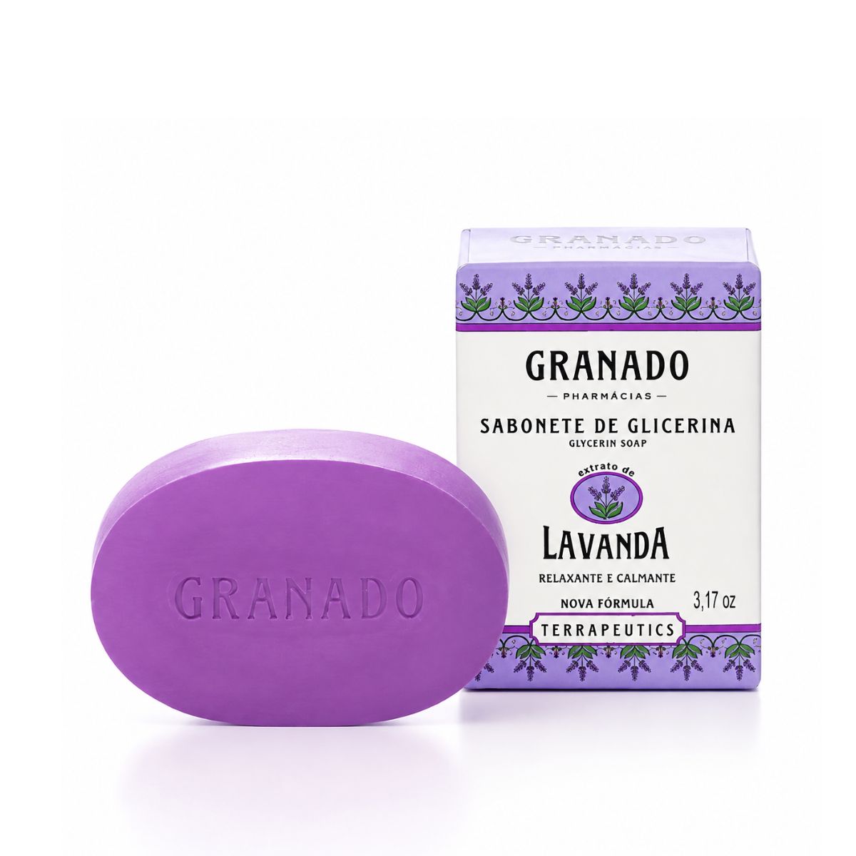 SABONETE EM BARRA TERRAPEUTICS GLICERINA LAVANDA GRANADO 90G
