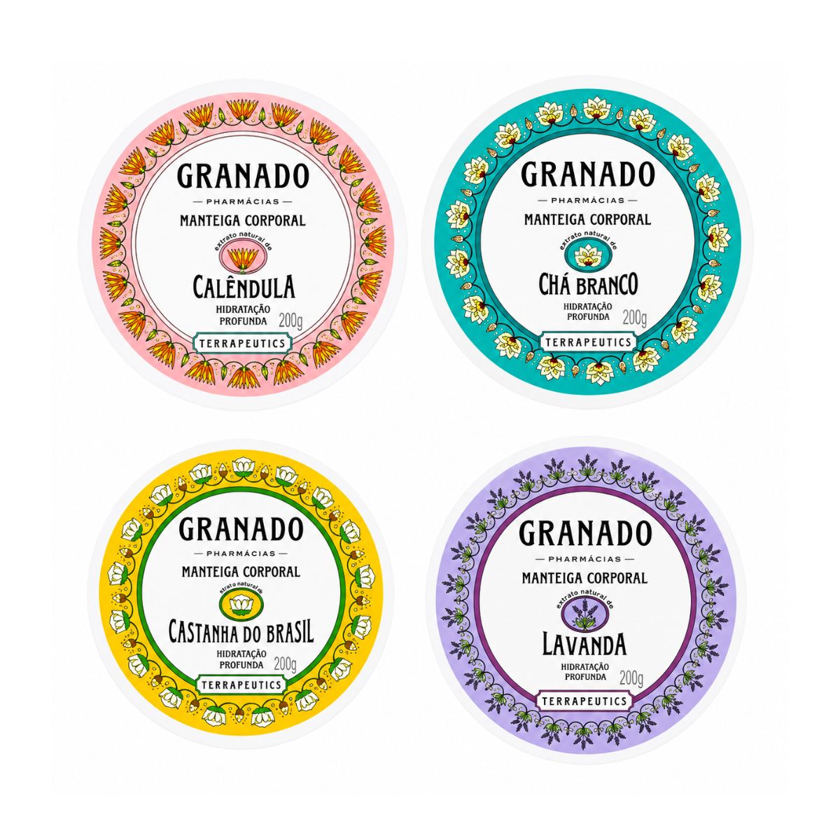 MANTEIGA CORPORAL TERRAPEUTICS CHÁ BRANCO GRANADO 200G