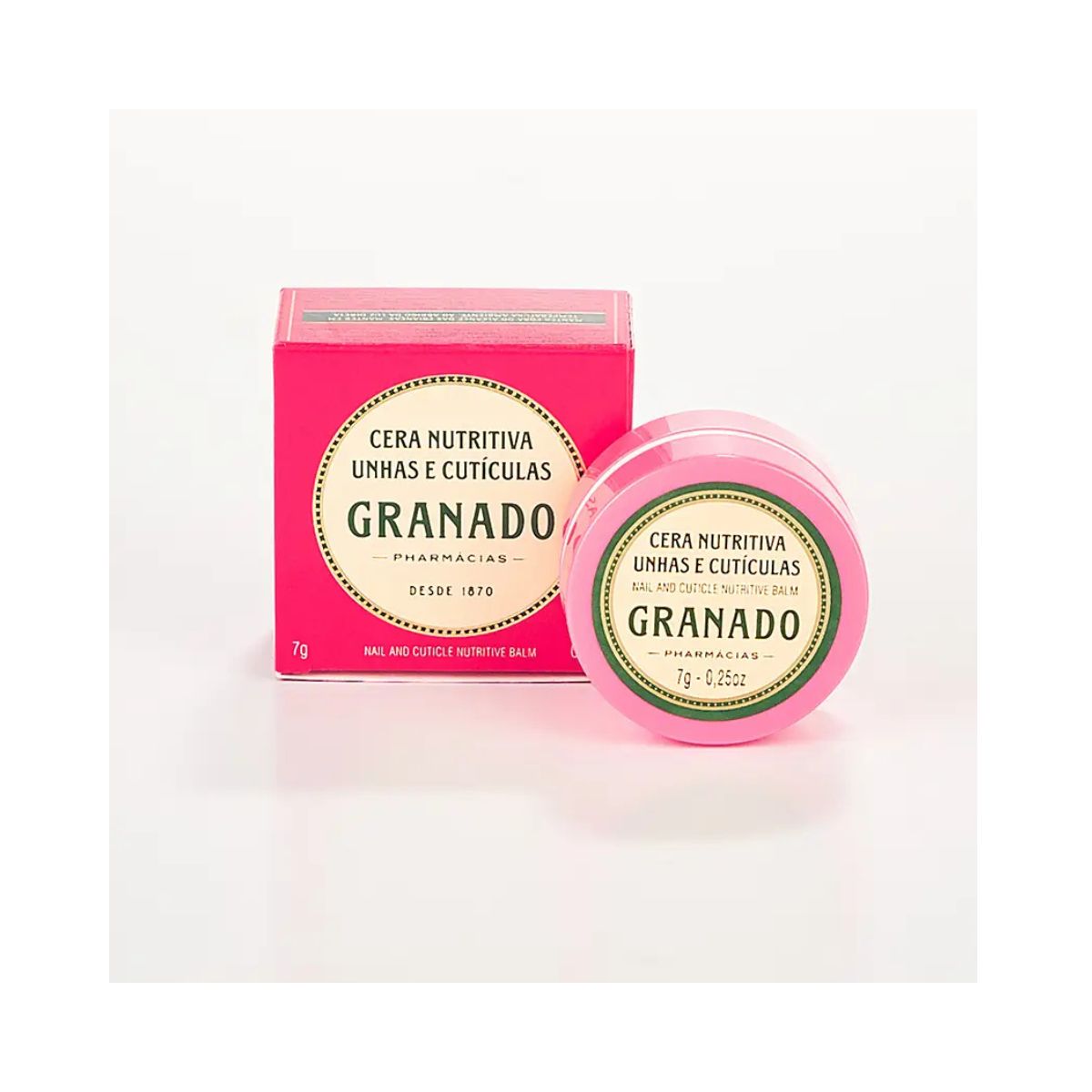 CERA UNHAS E CUTÍCULAS NUTRITIVA PINK GRANADO 7G
