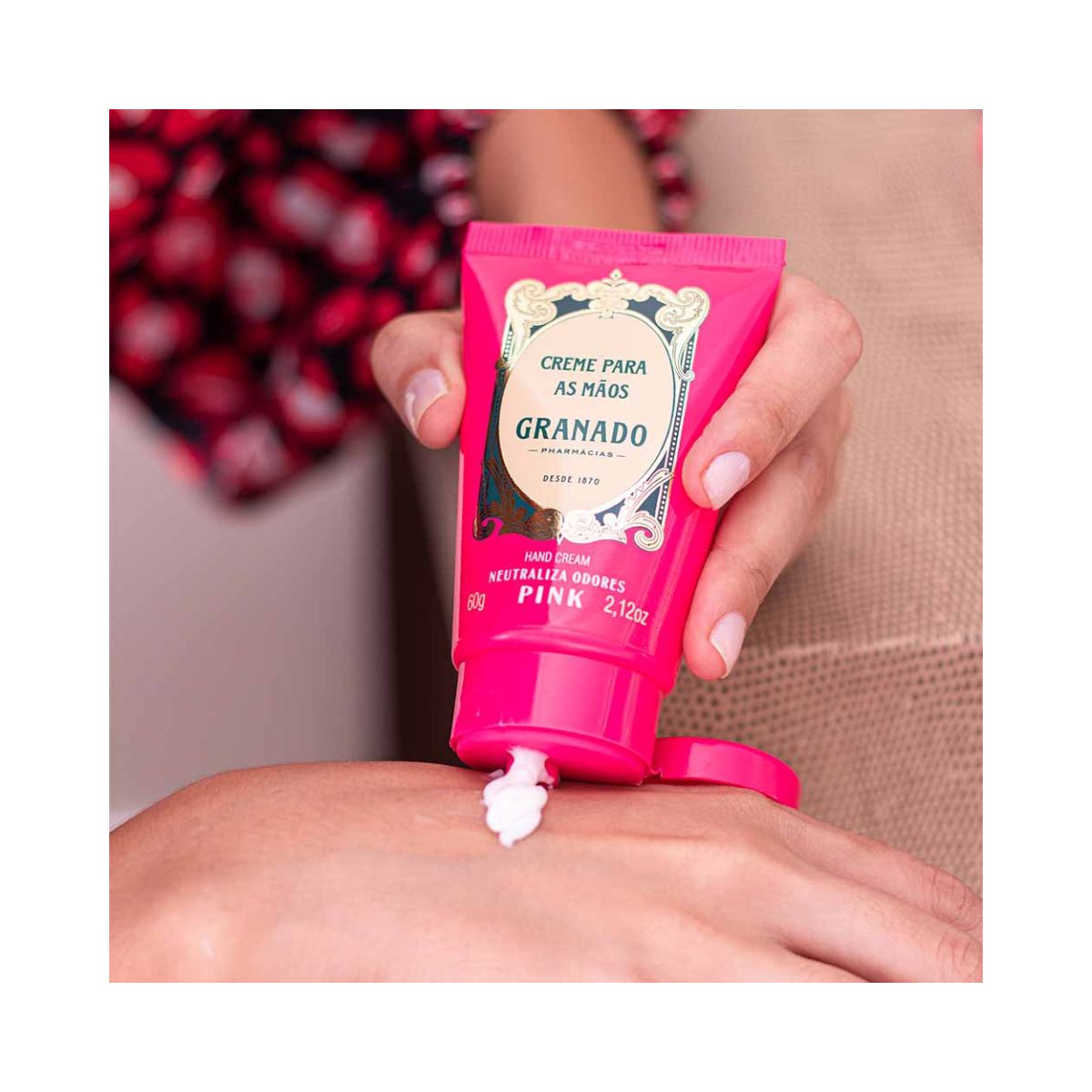 CREME PARA MÃOS PINK GRANADO 60G