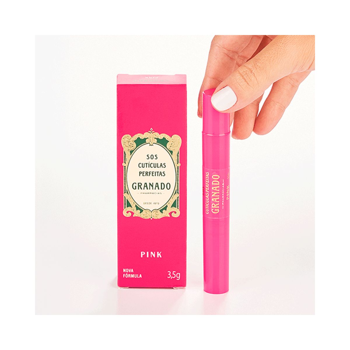 CANETA HIDRATANTE SOS CUTÍCULAS PERFEITAS PINK GRANADO 3,5G