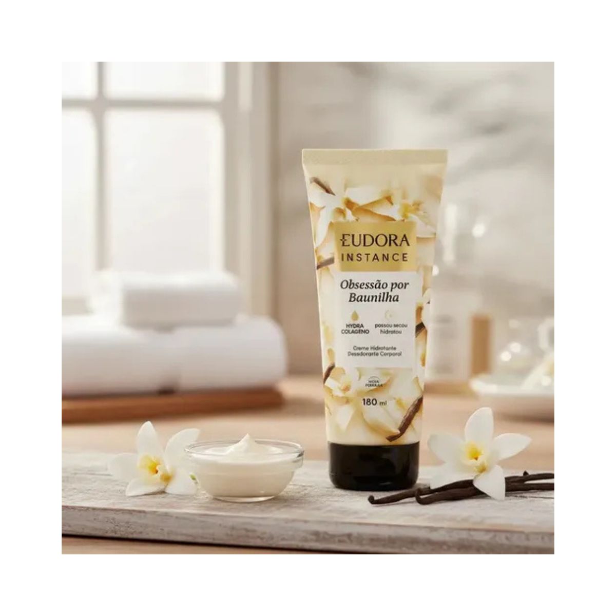 LOÇÃO HIDRATANTE BAUNILHA INSTANCE EUDORA 180ML