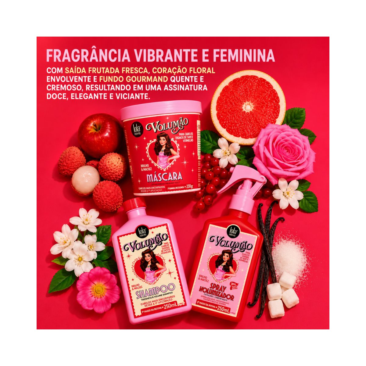 SHAMPOO VOLUMÃO LOLA COSMETICS 250ML