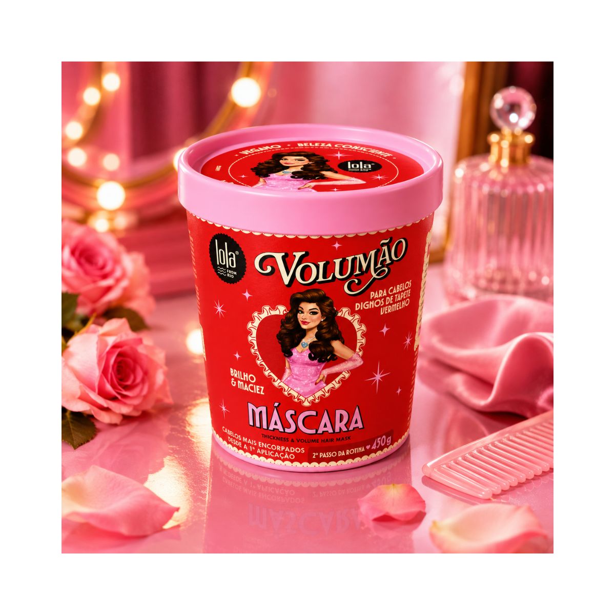 MÁSCARA VOLUMÃO LOLA COSMETICS 450G