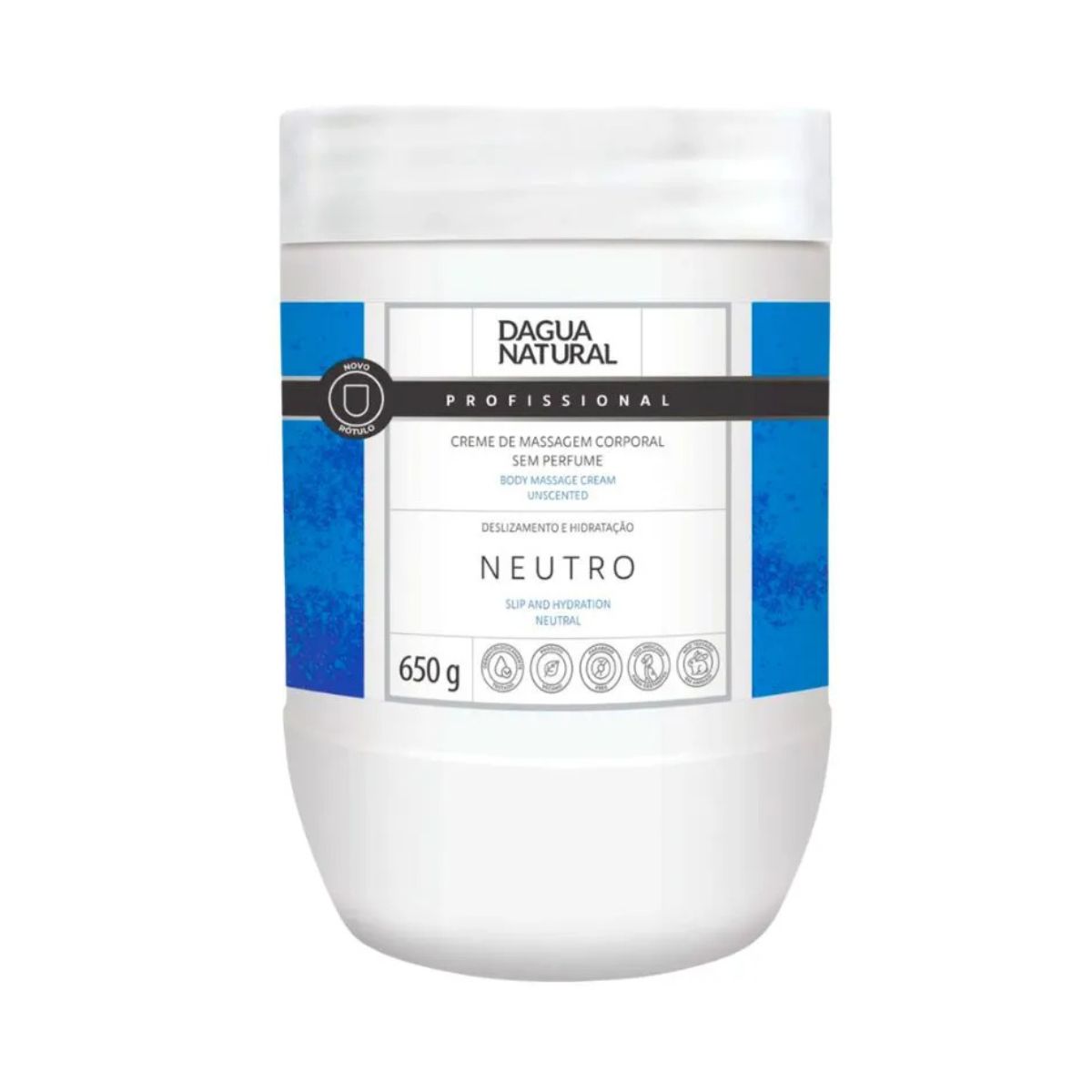 KIT DAGUA NATURA CREME NEUTRO 650G + AEROSOL BLUE GIOVANNA BABY 150ML