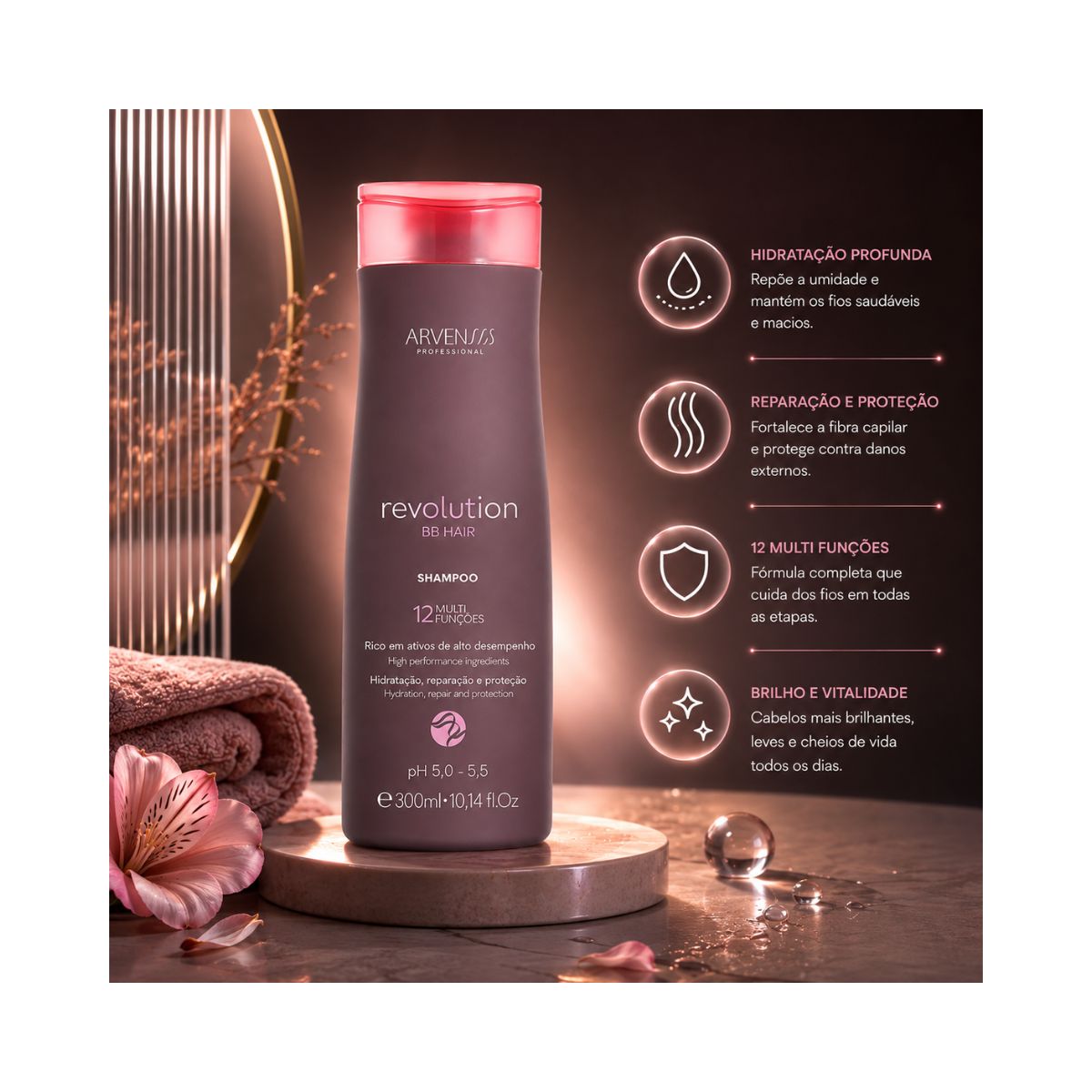 SHAMPOO BB HAIR REVOLUTION ARVENSIS 300ML