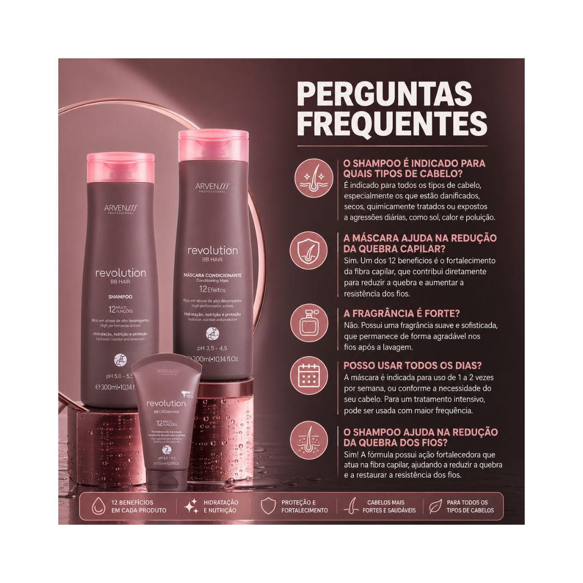 CONDICIONADOR BB HAIR REVOLUTION ARVENSIS 300ML