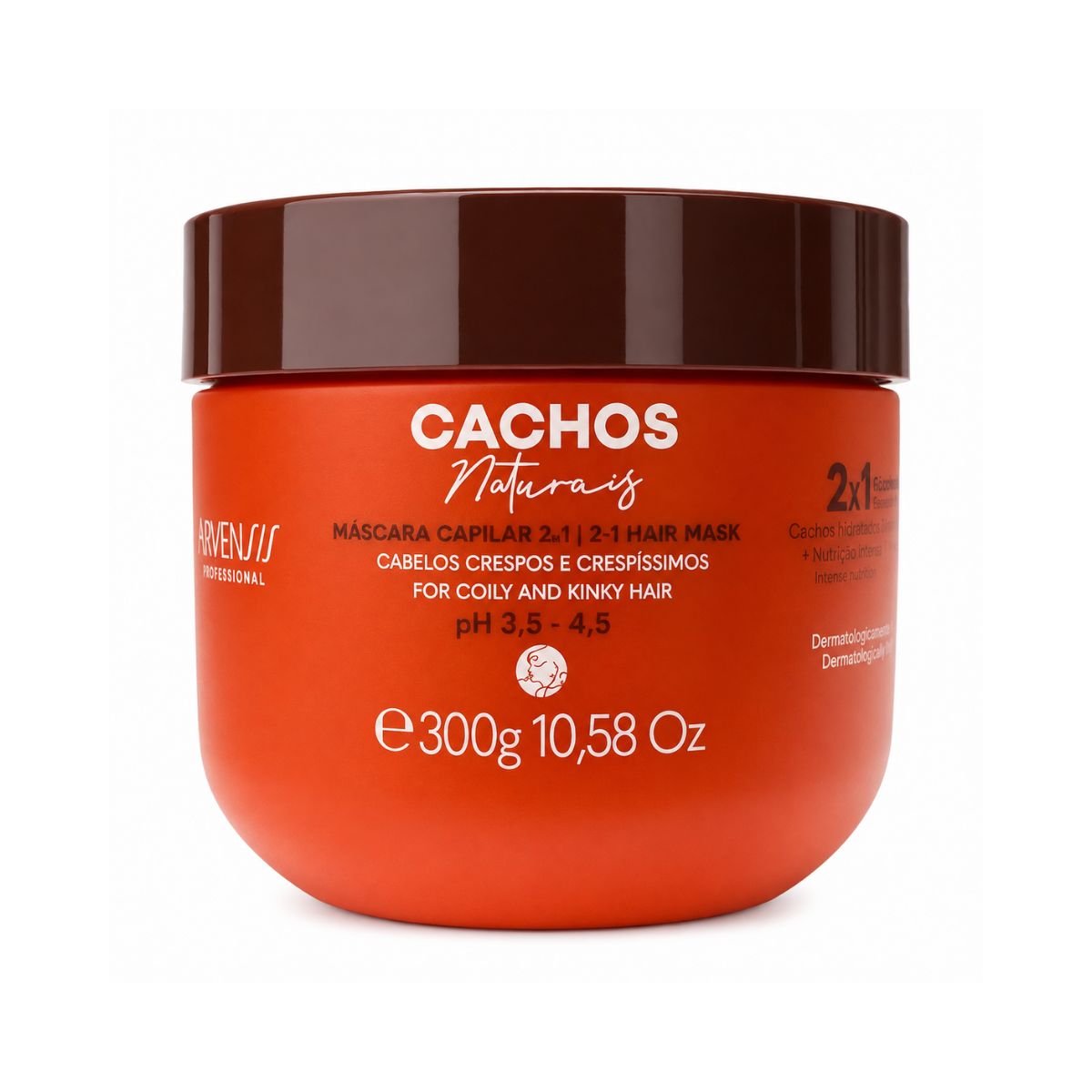 MÁSCARA 2 EM 1 NO POO CACHOS NATURAIS ARVENSIS 300G