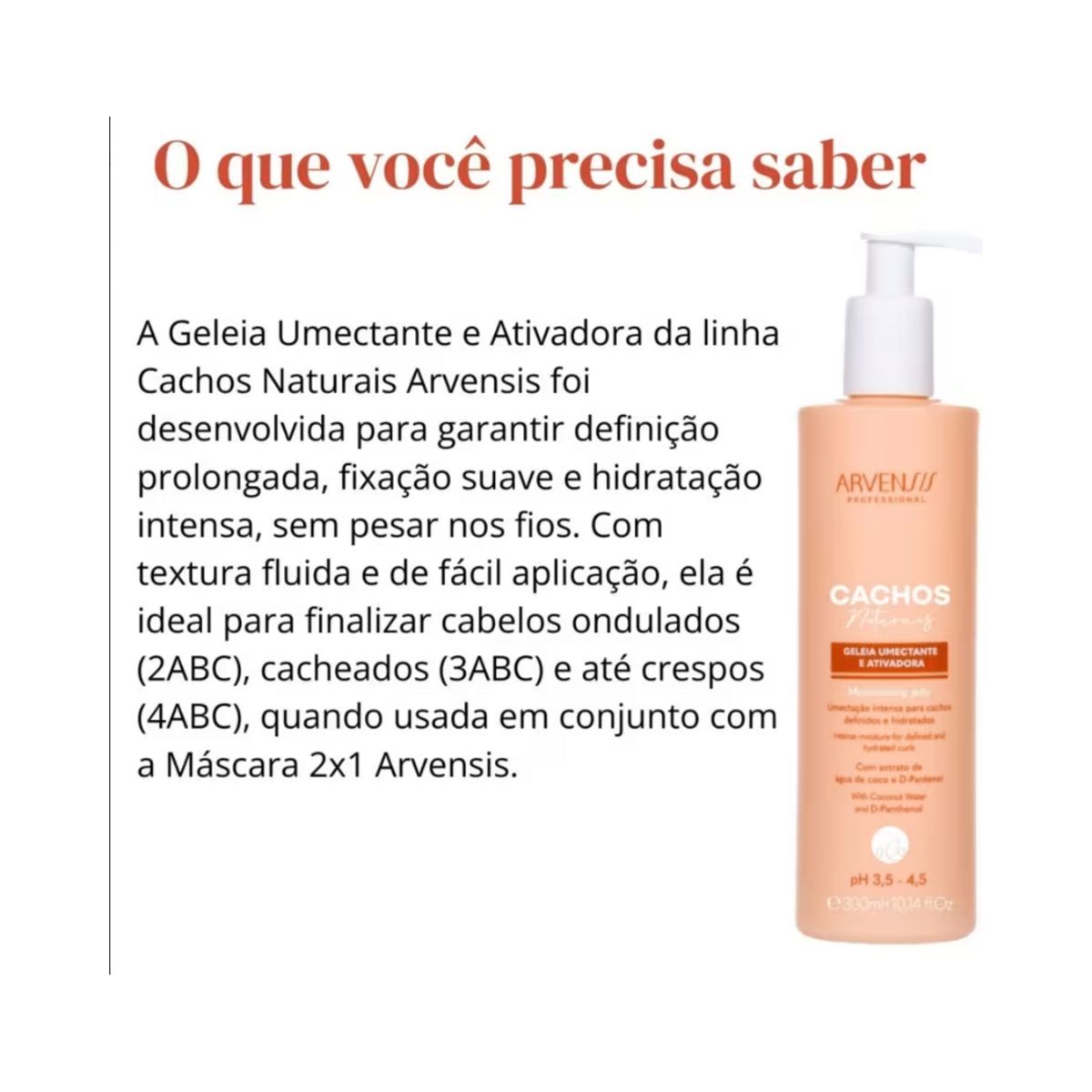 GELEIA UMECTANTE E ATIVADORA CACHOS ARVENSIS 300ML