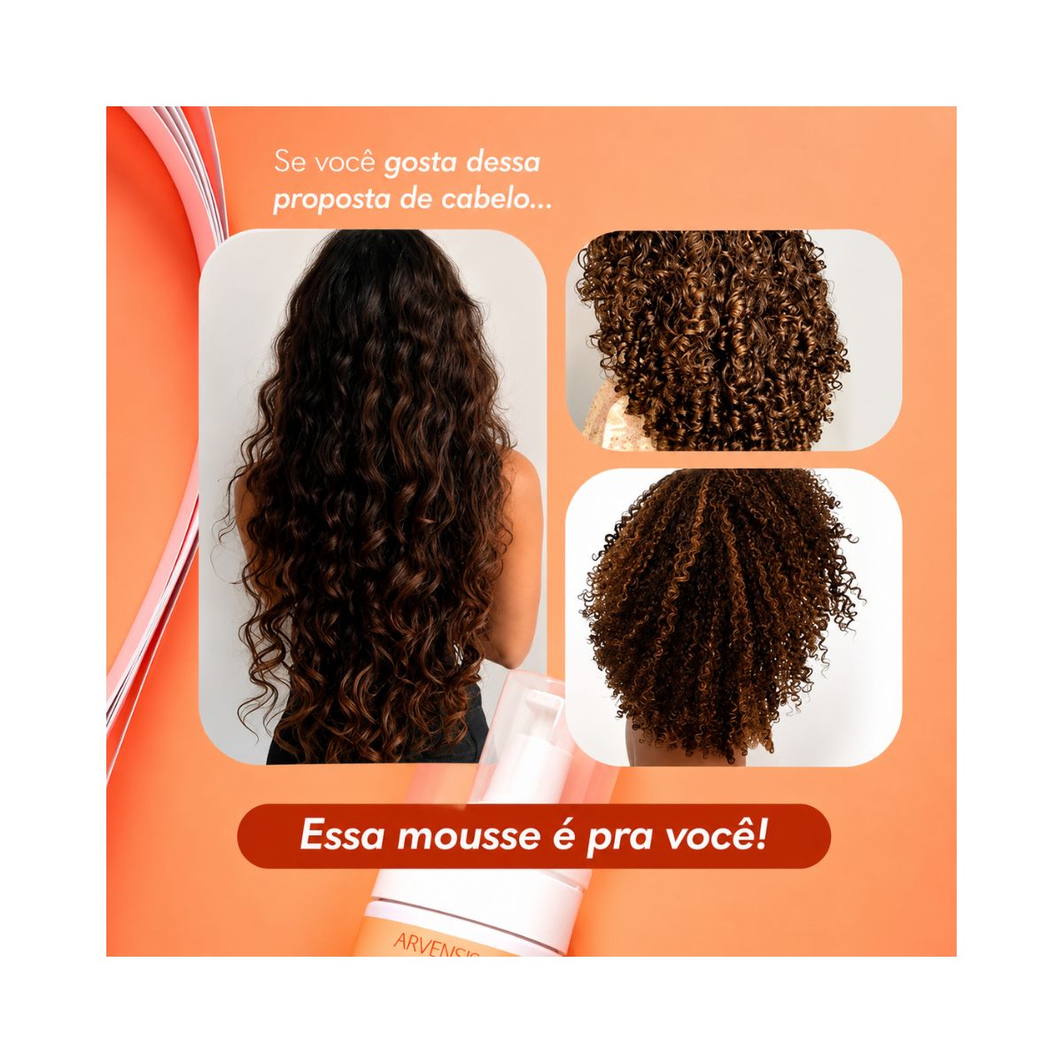 MOUSSE FIXADORA E MODELADORA ARVENSIS 150ML