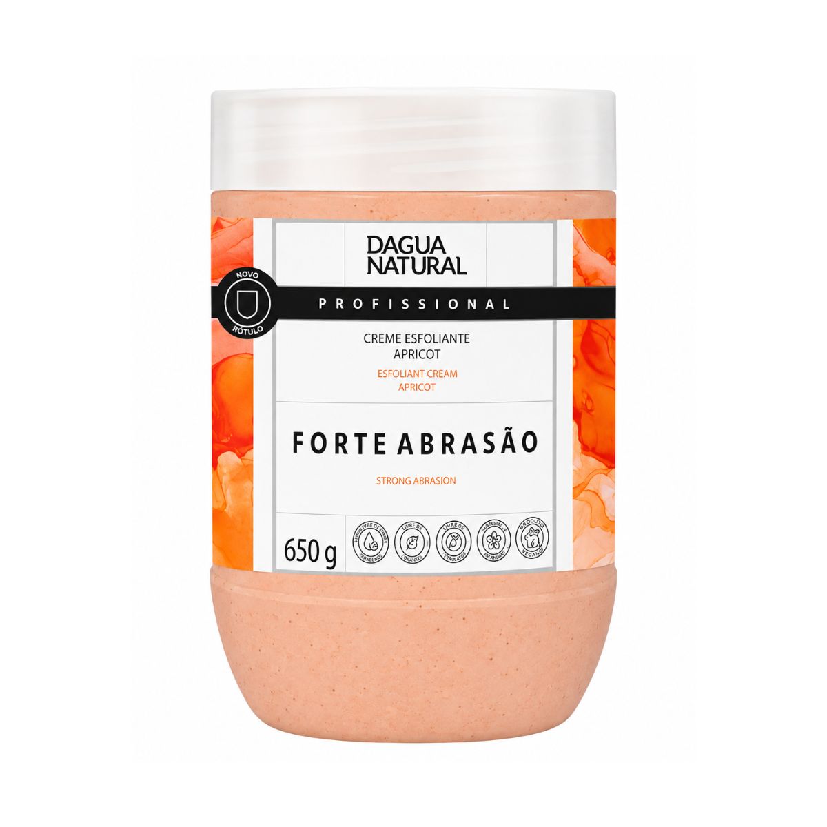 KIT DAGUA NATURAL CREME ESFOLIANTE APRICOT FORTE ABRASÃO 650G + AEROSOL BLUE GIO