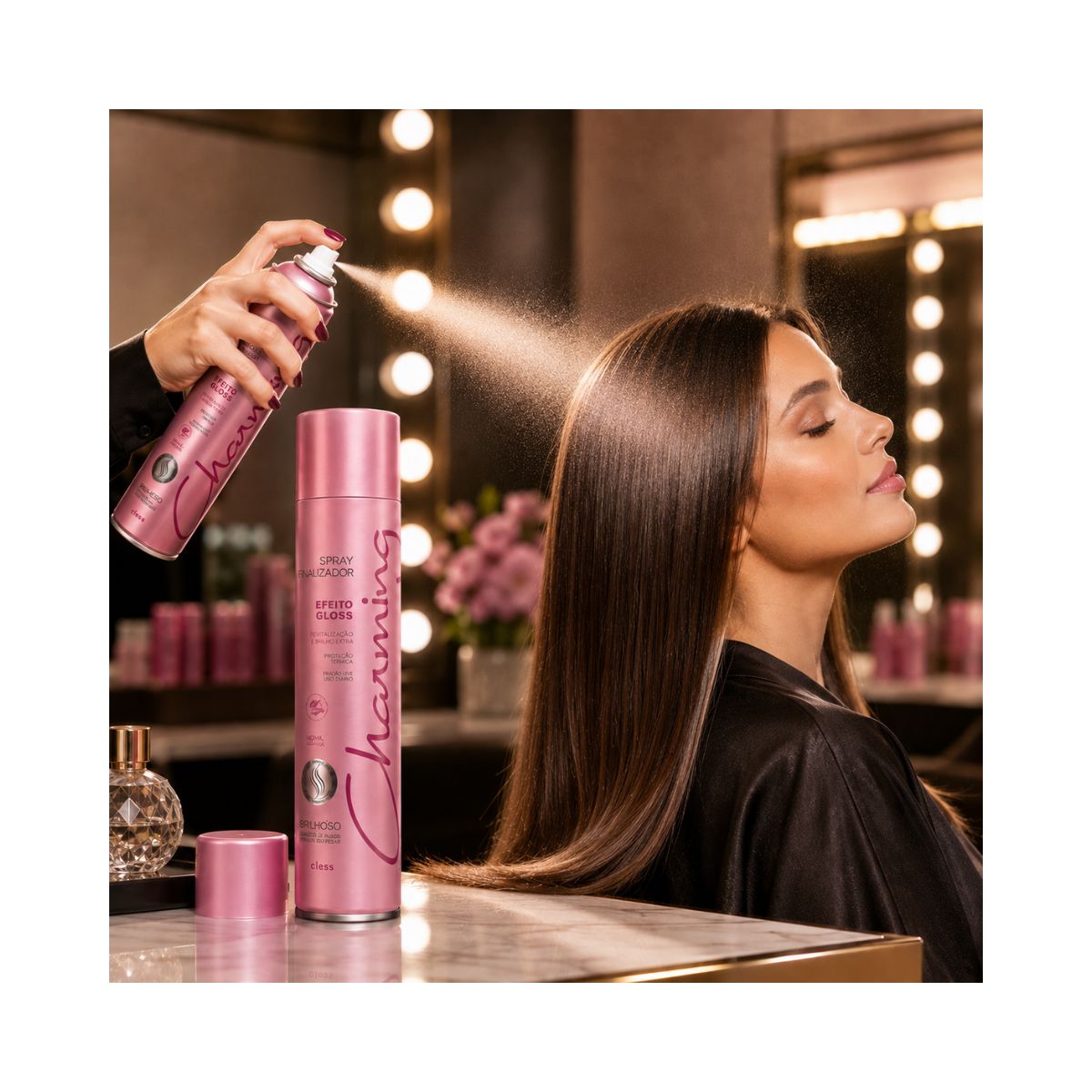 KIT 2 CLESS SPRAY BRILHO INTENSO EFEITO GLOSS 400ML
