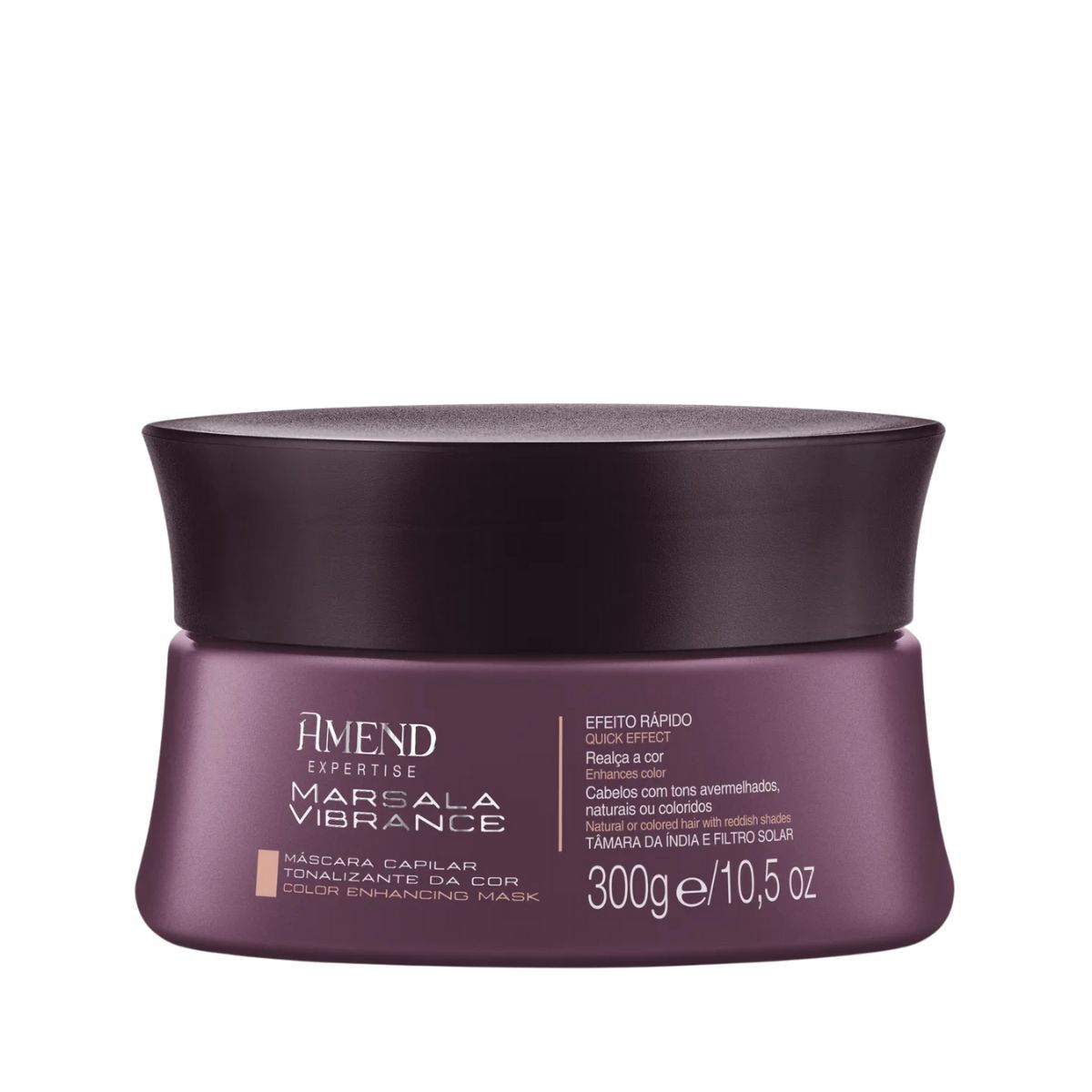 KIT AMEND MÁSCARA MARSALA VIBRANCE 300G + ACESORIO SORTIDO