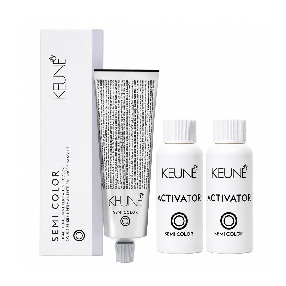 KIT KEUNE COLORAÇÃO SEMI COLOR 9.1 LOURO MUITO CLARO CINZA 60ML + 2 ACTIVATOR SE
