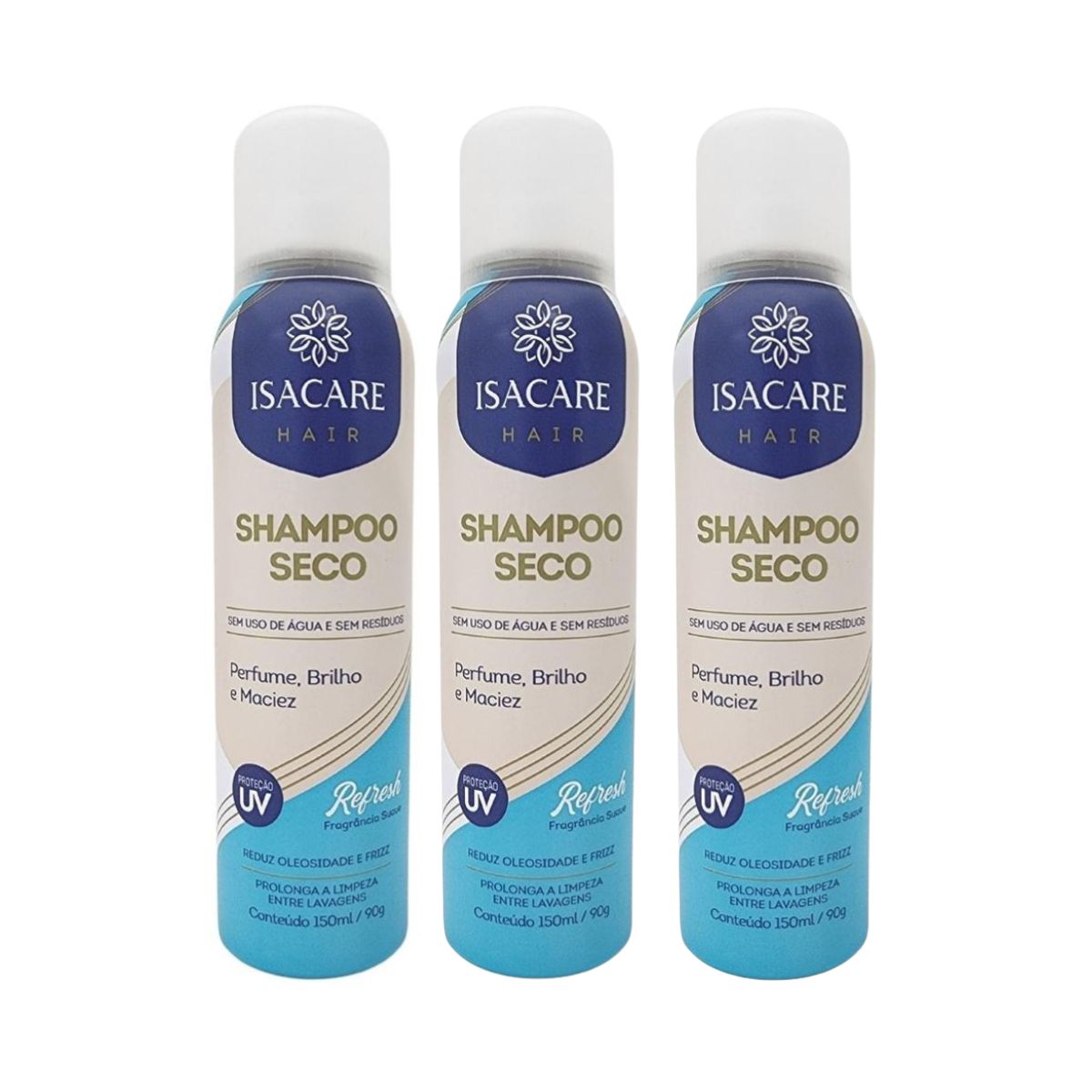 KIT ISACARE 3 SHAMPOO A SECO REFRESH 150ML