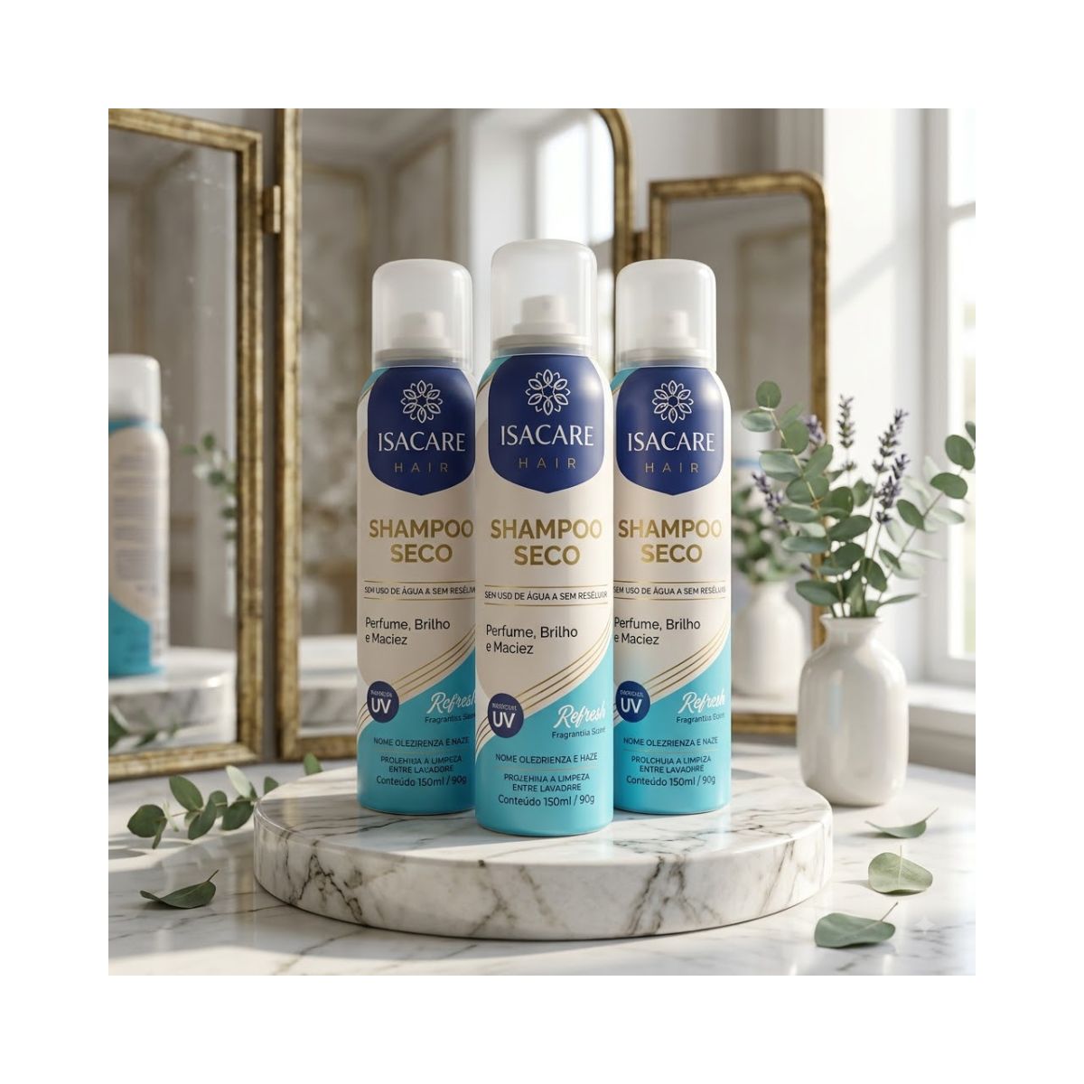 KIT ISACARE 3 SHAMPOO A SECO REFRESH 150ML