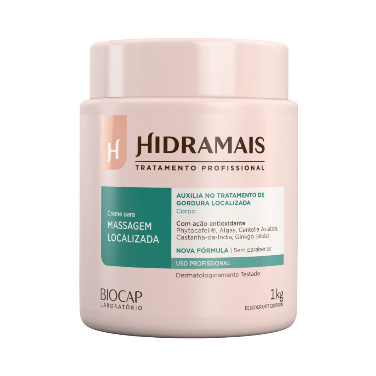 KIT HIDRAMAIS CREME PARA MASSAGEM LOCALIZADA PHYTOCAFEIL PROFISSIONAL 1KG + LOÇÃ