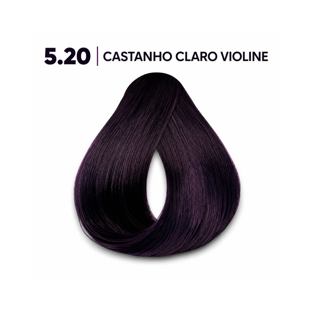 KIT HASKELL COLORAÇÃO 5.20 CASTANHO CLARO VIOLINE + OX 20 VOLUMES 75ML