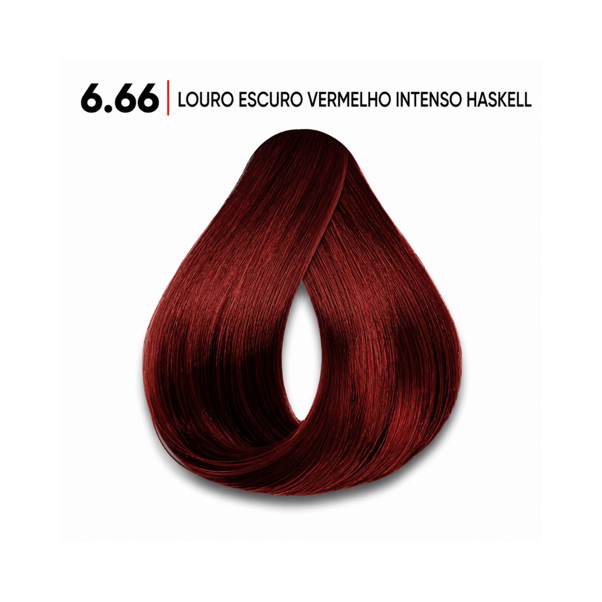 KIT HASKELL COLORAÇÃO 6.66 LOURO ESCURO VERMELHO INTENSO + OX 20 VOLUMES 75ML