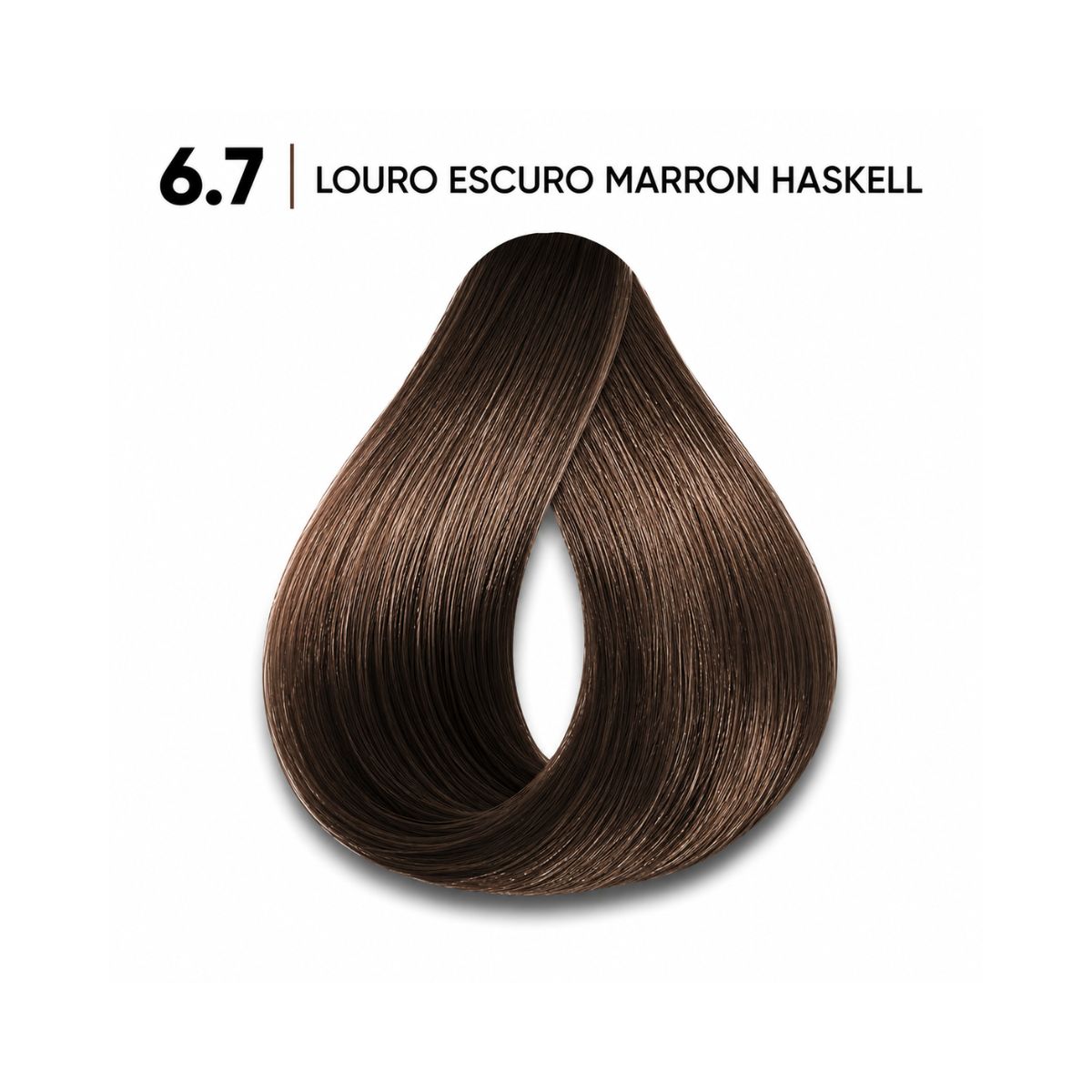 KIT HASKELL COLORAÇÃO 6.7 LOURO ESCURO MARRON + OX 20 VOLUMES 75ML