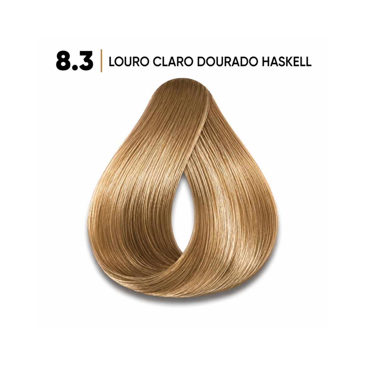 KIT HASKELL COLORAÇÃO 8.3 LOURO CLARO DOURADO + OX 20 VOLUMES 75ML