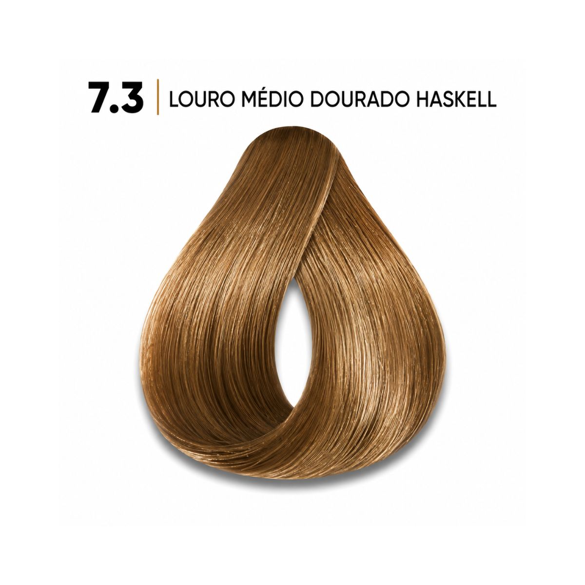 KIT HASKELL COLORAÇÃO 7.3 LOURO MÉDIO DOURADO + OX 20 VOLUMES 75ML