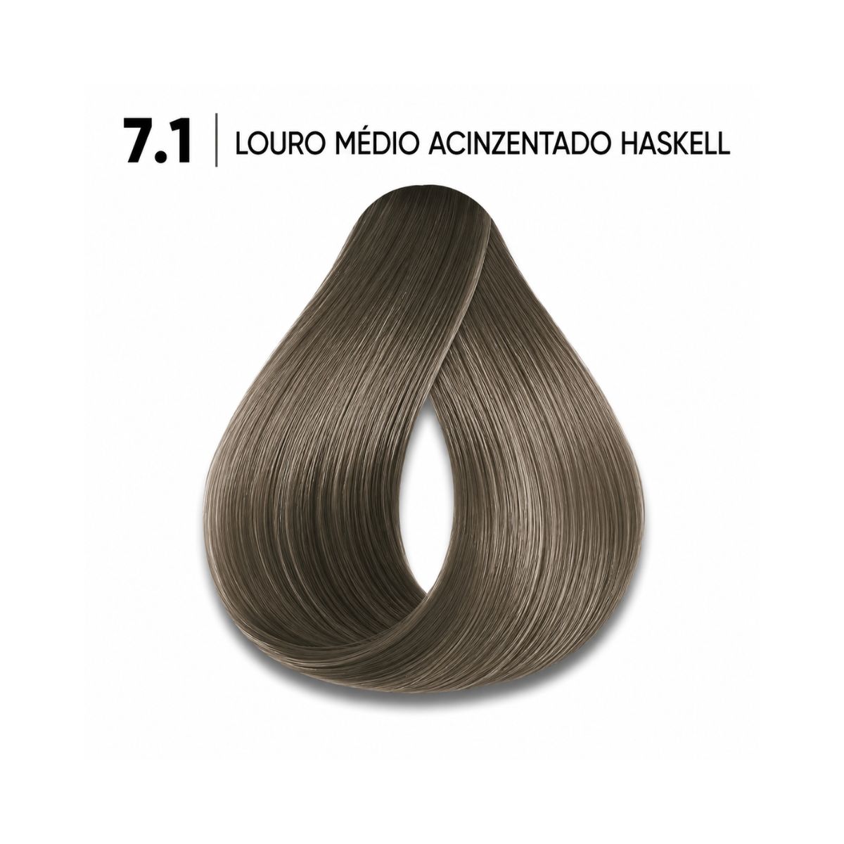 KIT HASKELL COLORAÇÃO 7.1 LOURO MÉDIO ACINZENTADO + OX 20 VOLUMES 75ML