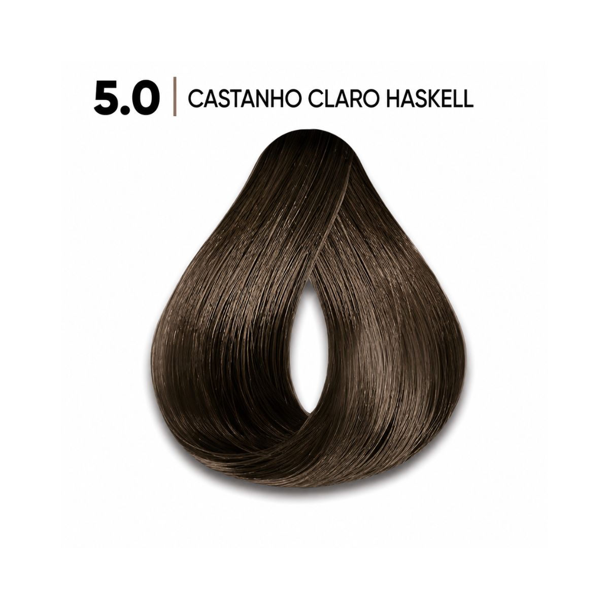 KIT HASKELL COLORAÇÃO 5.0 CASTANHO CLARO + OX 20 VOLUMES 75ML