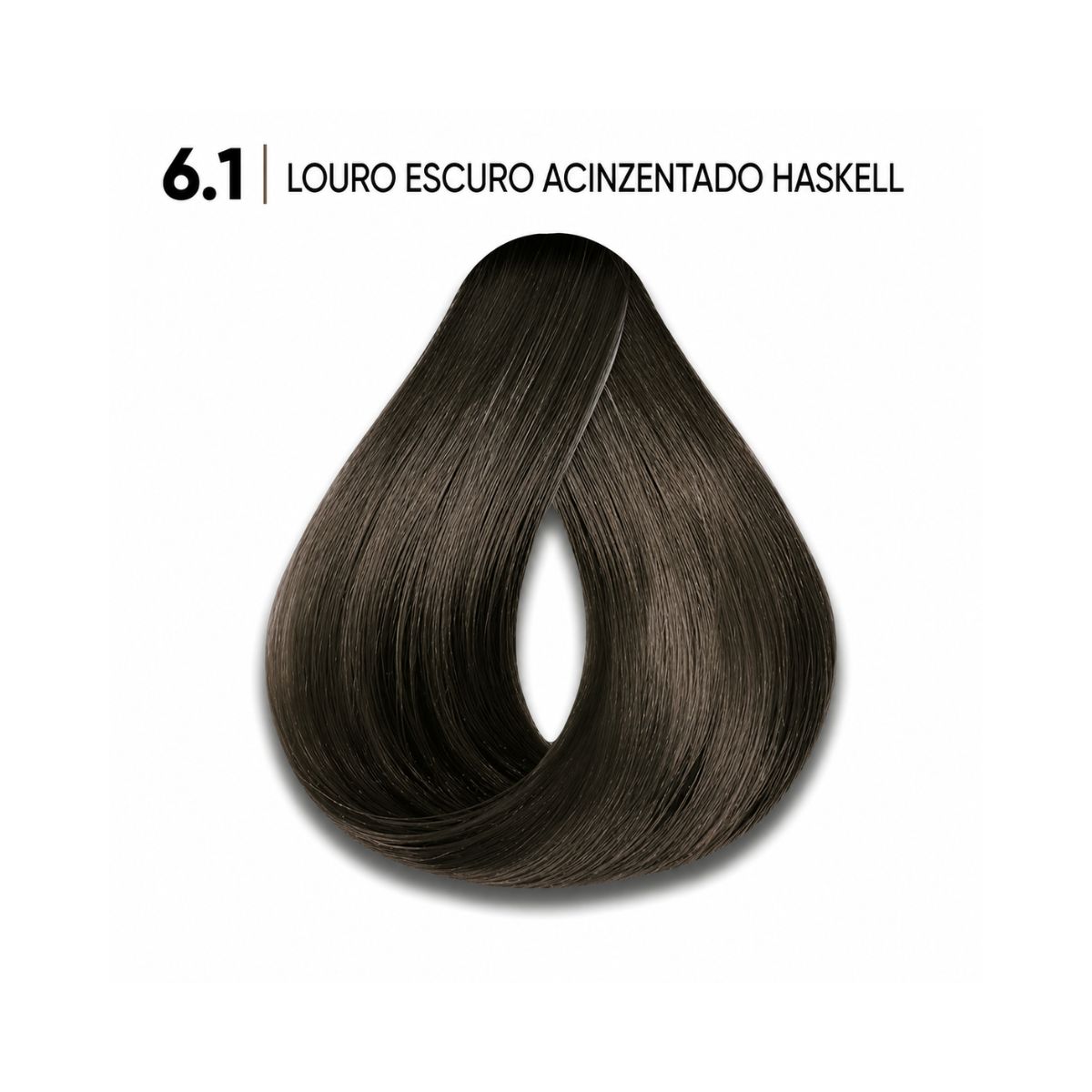 KIT HASKELL COLORAÇÃO 6.1 LOURO ESCURO ACINZENTADO HASKELL + OX 20 VOLUMES 75ML