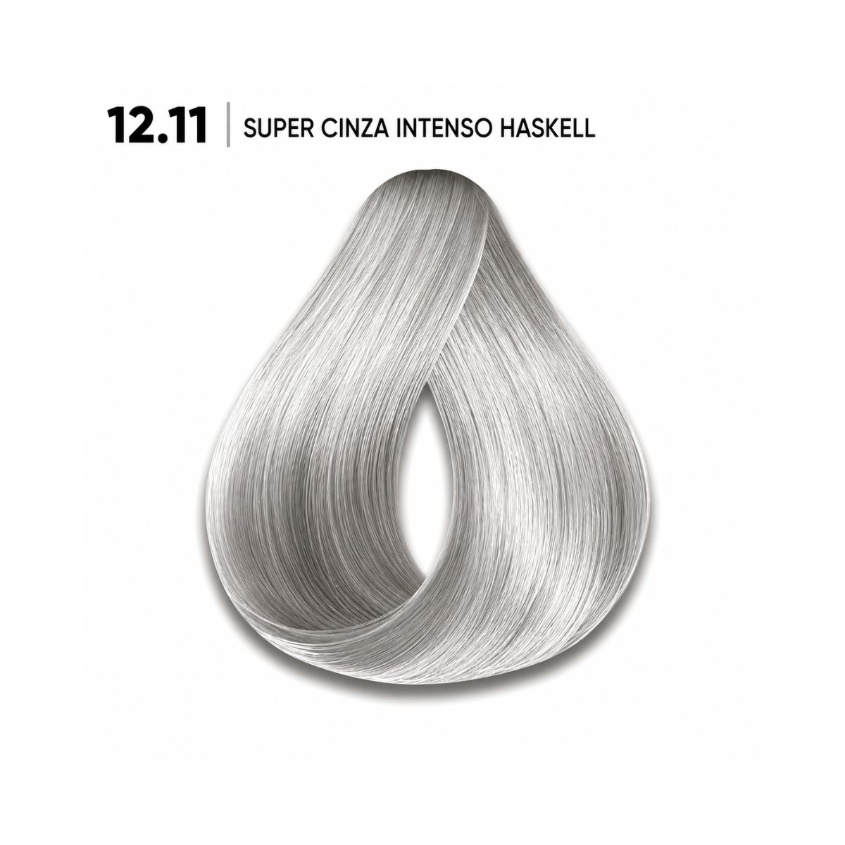KIT HASKELL COLORAÇÃO 12.11 SUPER CINZA INTENSO + OX 20 VOLUMES 75ML