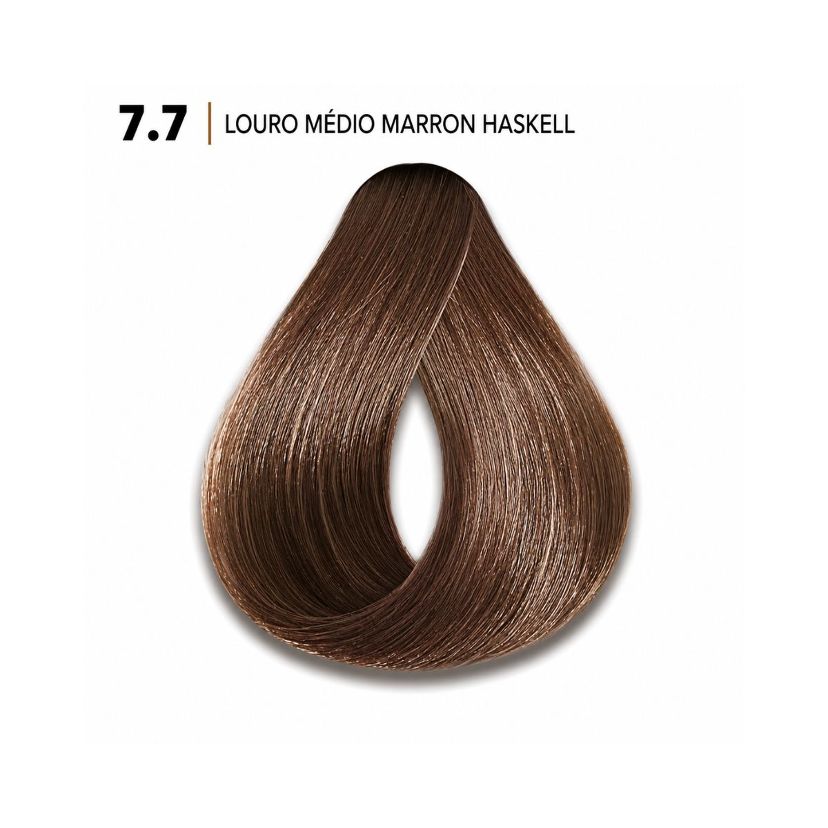 KIT HASKELL COLORAÇÃO 7.7 LOURO MÉDIO MARRON + OX 20 VOLUMES 75ML