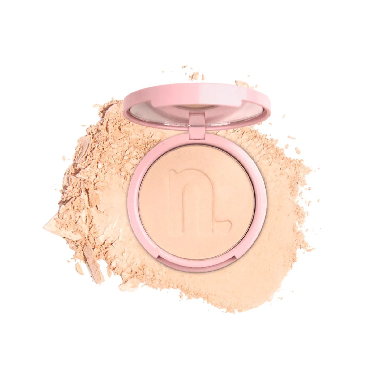 KIT NINA MAKEUP PÓ COMPACTO INSTANT MATTE COR 1 + ESPONJA MAQUIAGEM
