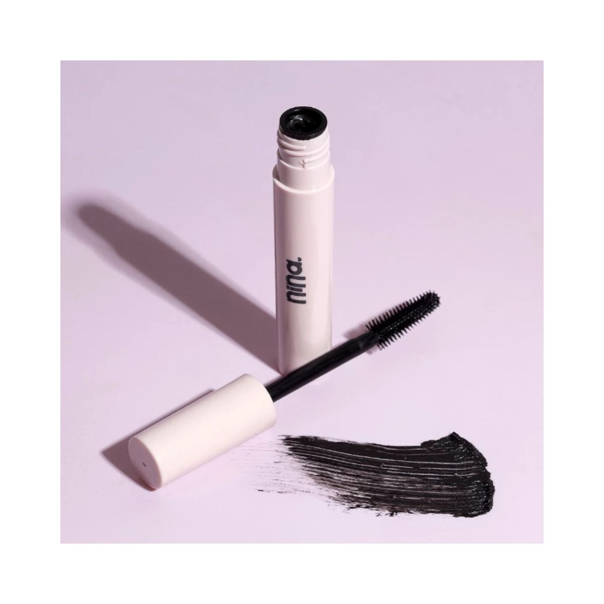 KIT NINA MAKEUP MÁSCARA DE CÍLIOS PANTENOL LASHES ALONGA E DEFINE + ESPONJA MAQU
