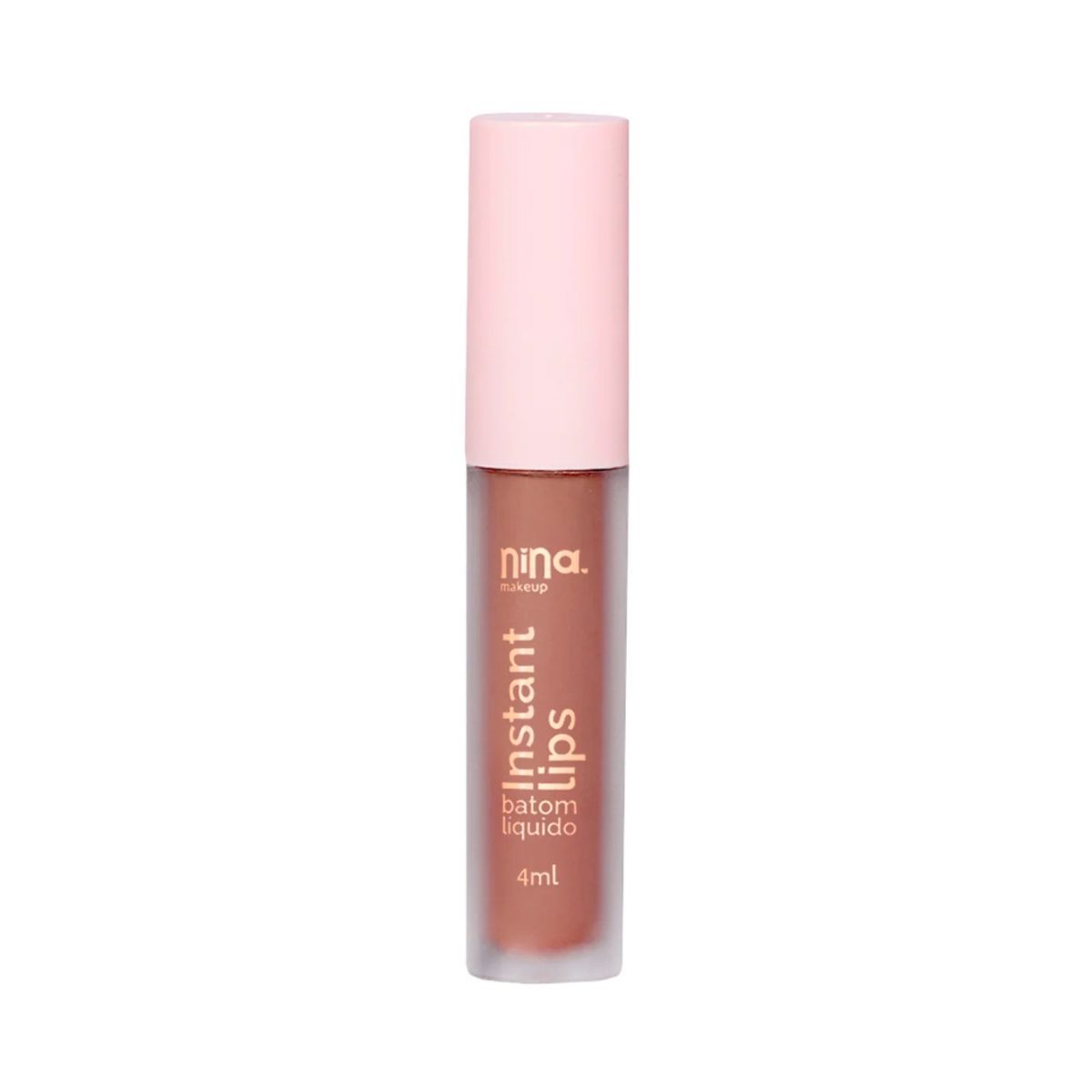 KIT NINA MAKEUP BATOM LÍQUIDO MATTE INSTANT LIPS PRINCÍPIO + ESPONJA MAQUIAGEM