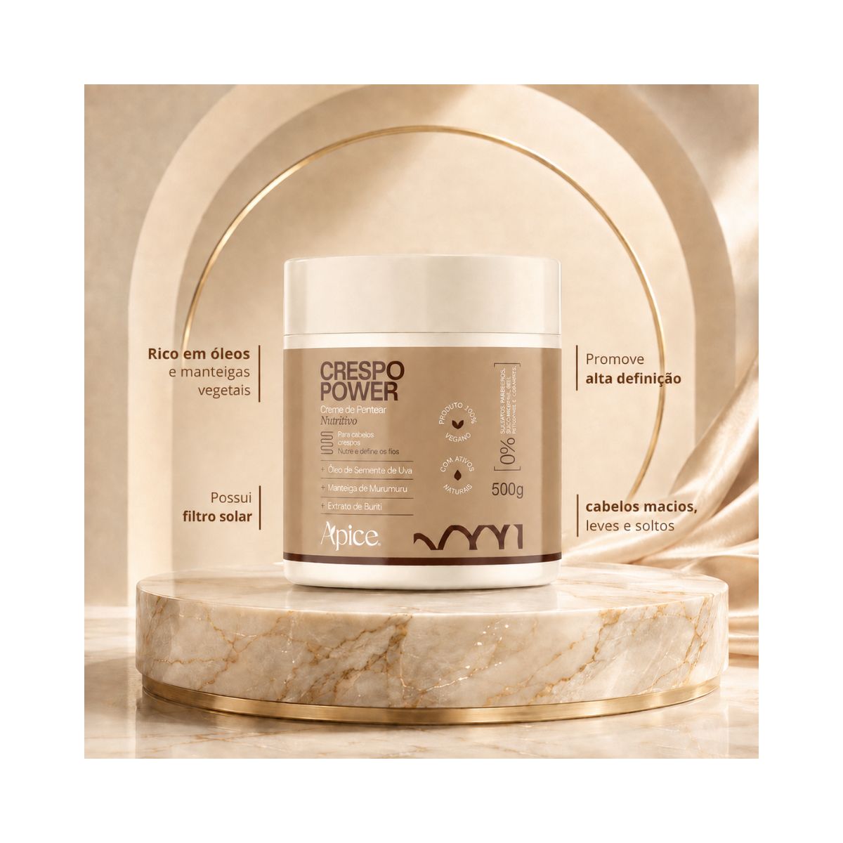 CREME DE PENTEAR CRESPO POWER APICE 500G