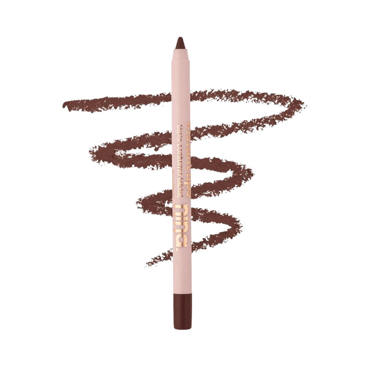 KIT NINA MAKEUP LÁPIS CONTORNO LABIAL INSTANT LIPS PRINCÍPIO + ESPONJA MAQUIAGEM