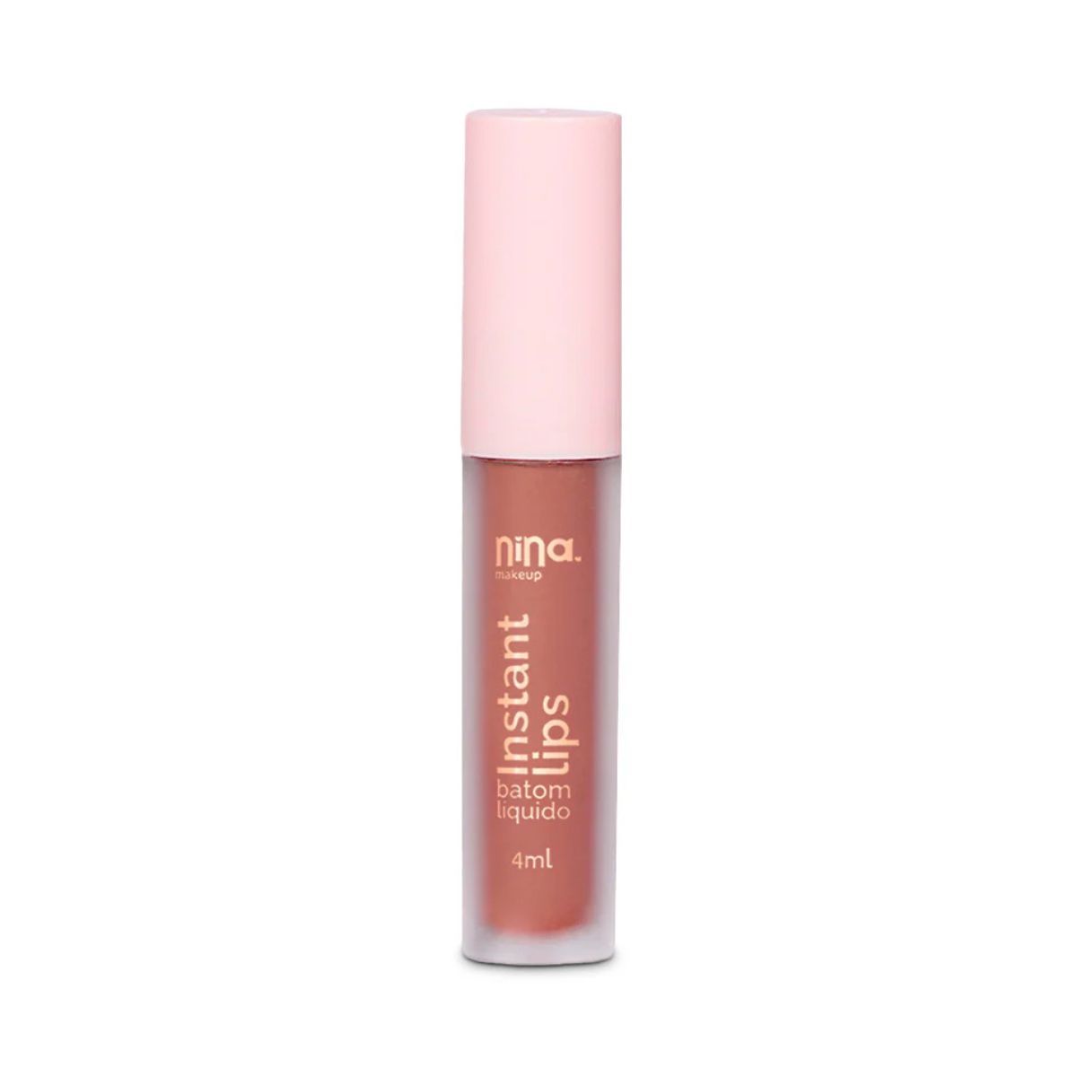 KIT NINA MAKEUP BATOM LÍQUIDO MATTE INSTANT LIPS ESSÊNCIA + ESPONJA MAQUIAGEM