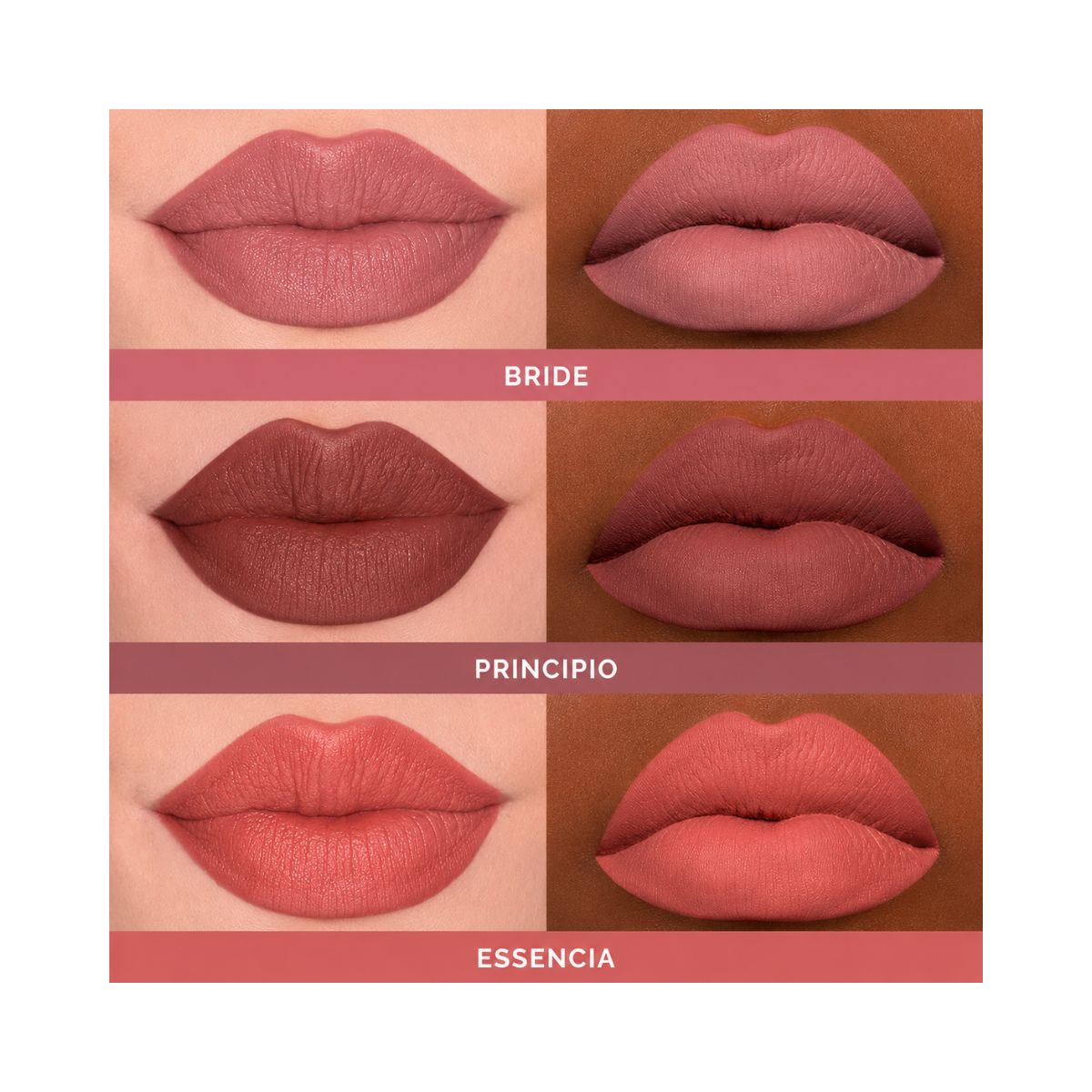 KIT NINA MAKEUP BATOM LÍQUIDO MATTE INSTANT LIPS ESSÊNCIA + ESPONJA MAQUIAGEM