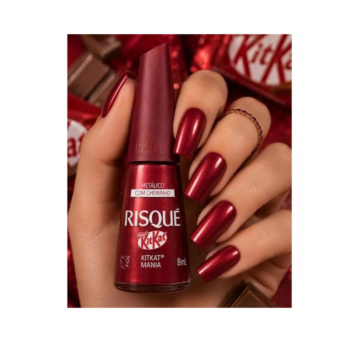 ESMALTE METÁLICO KITKAT MANIA RISQUE 8ML