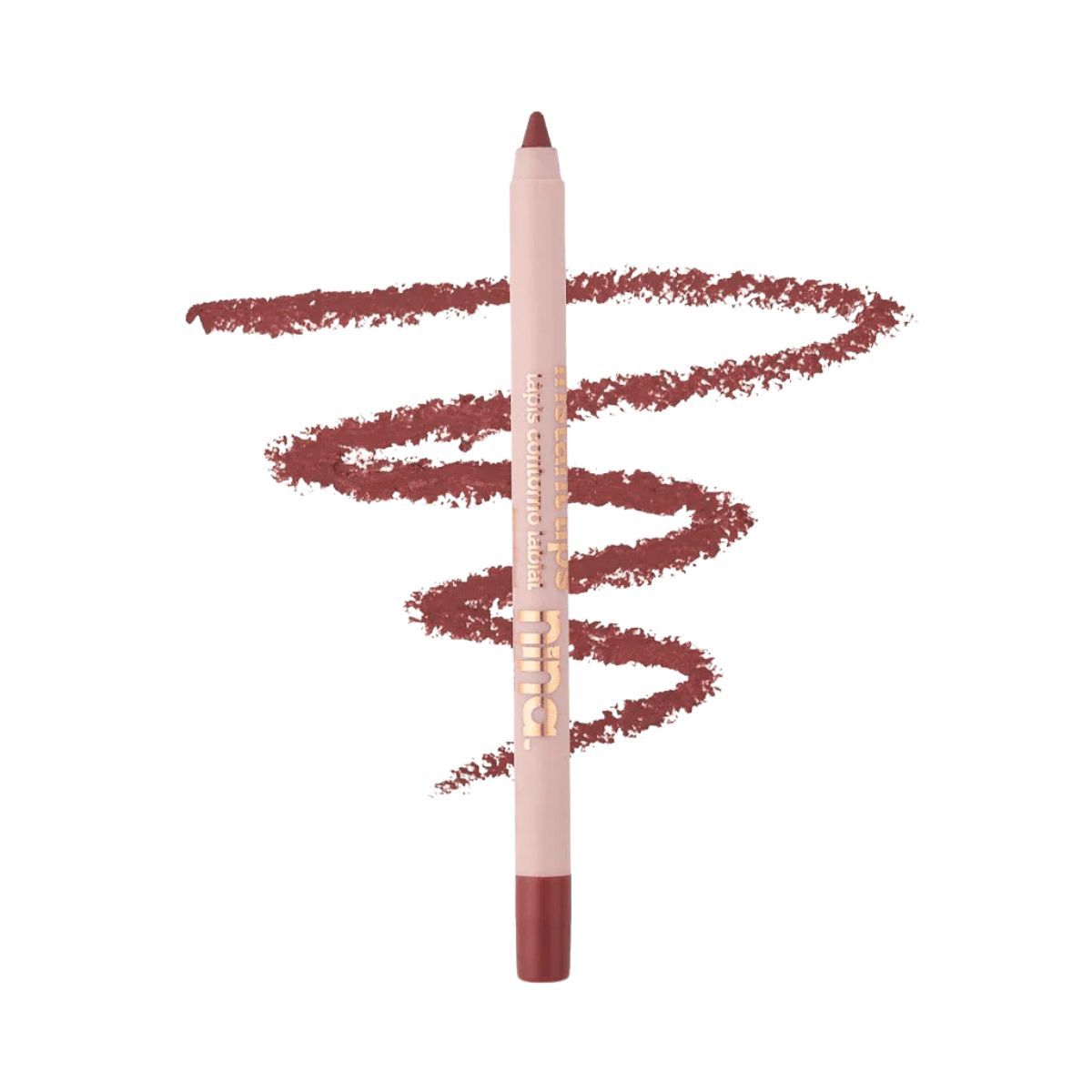 KIT NINA MAKEUP LÁPIS CONTORNO LABIAL INSTANT LIPS ESSÊNCIA + ESPONJA MAQUIAGEM