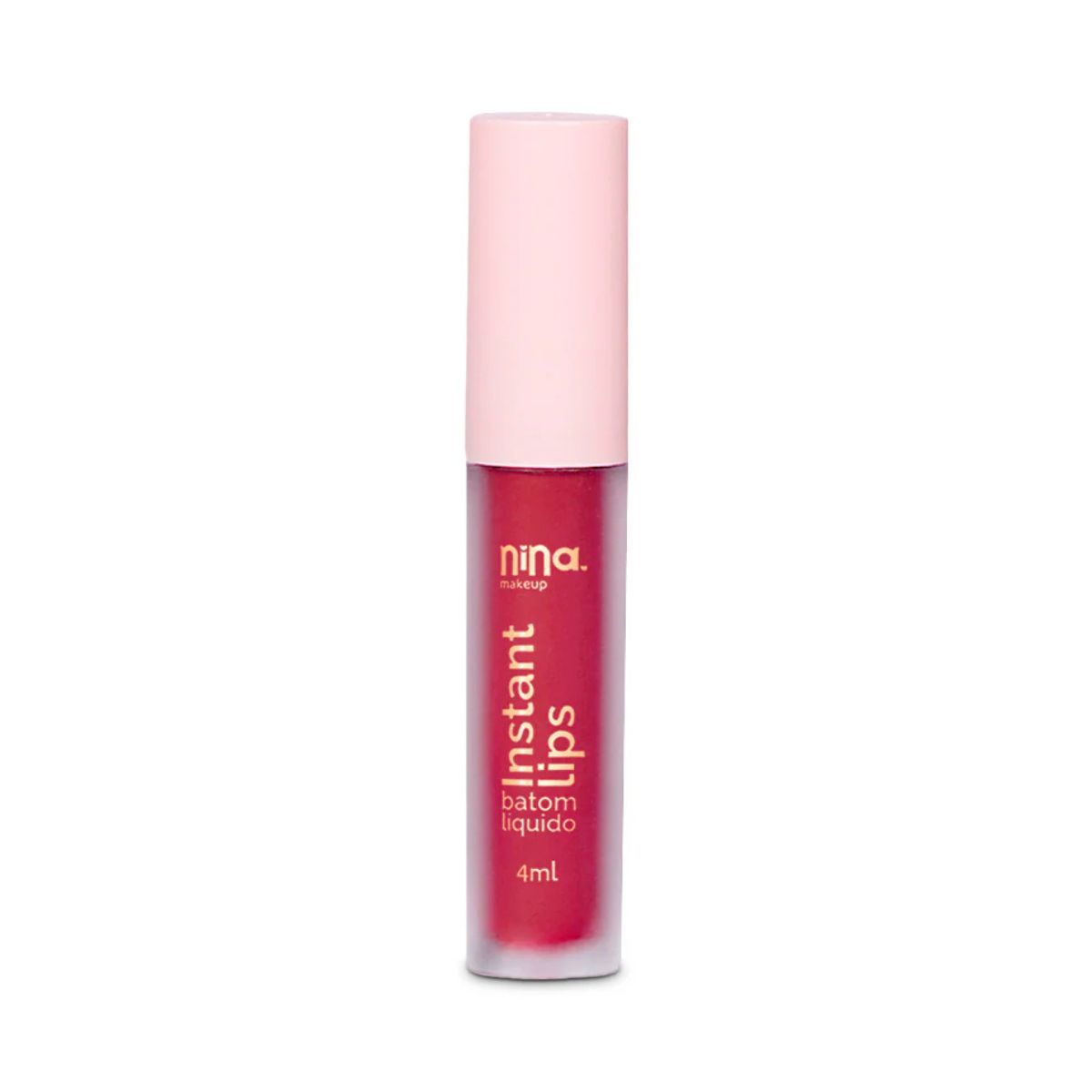 KIT NINA MAKEUP BATOM LÍQUIDO MATTE INSTANT LIPS INFINITO + ESPONJA MAQUIAGEM