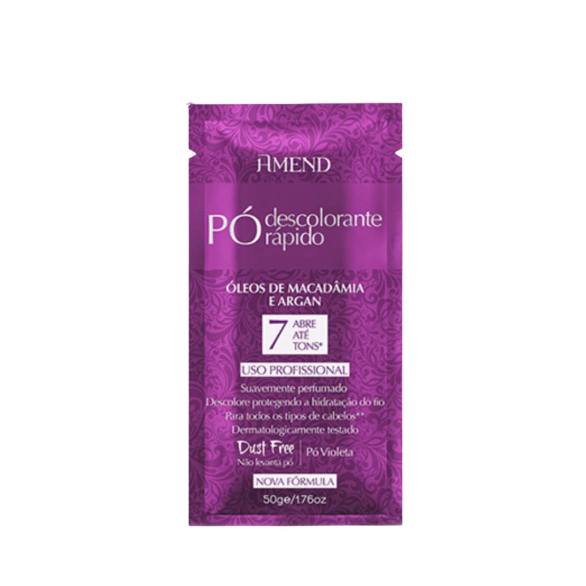 KIT AMEND 2 SACHES PÓ DESCOLORANTE RÁPIDO COM ÓLEOS DE MACADÂMIA E ARGAN 50G