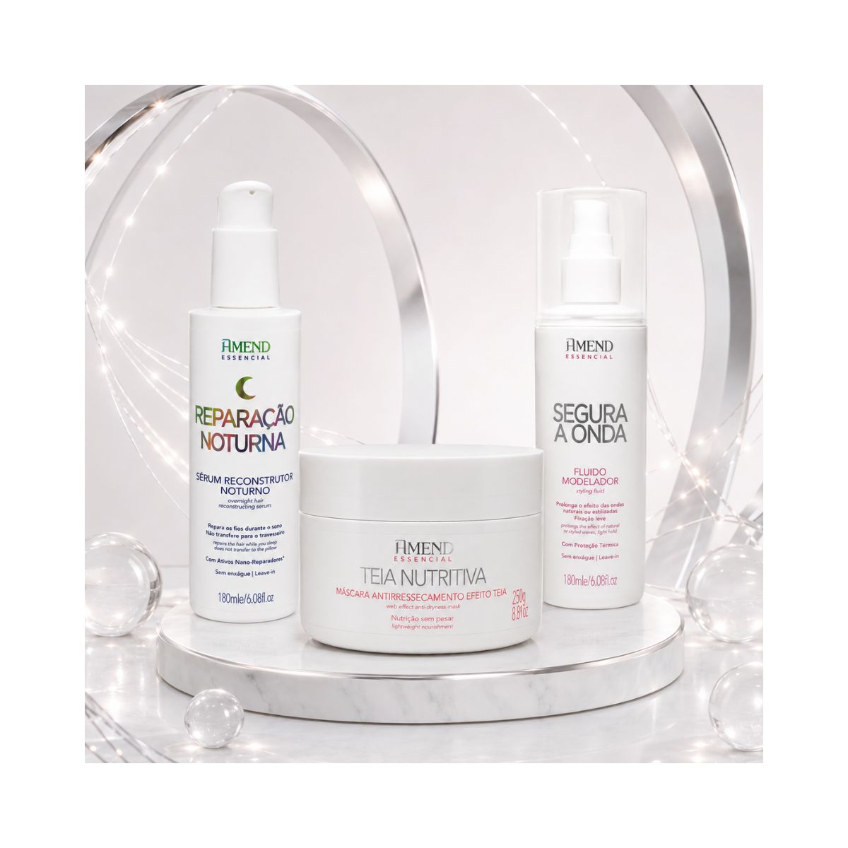 FLUÍDO MODELADOR SEGURA A ONDA ESSENCIAL AMEND 180ML